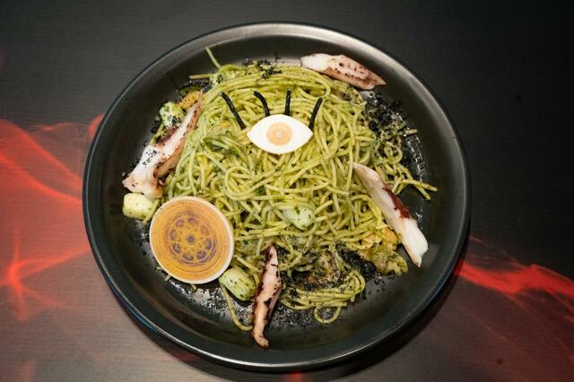 一つ目クリーチャーのシーフードジェノベーゼ 1,500円