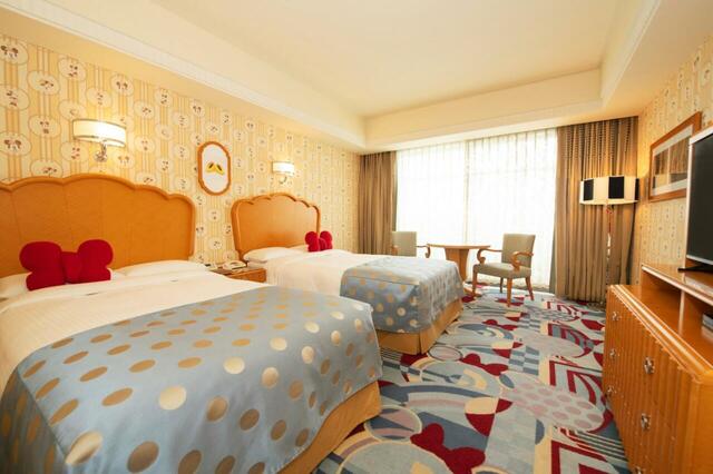 ミニーマウスルーム（「パジャマパーティー」プラン）