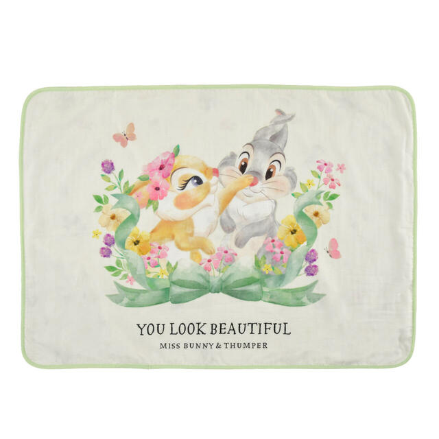 バンビ ブランケット ガーゼ Cool リバーシブル 巾着入り DISNEY SPRING ROMANCE 4,000円