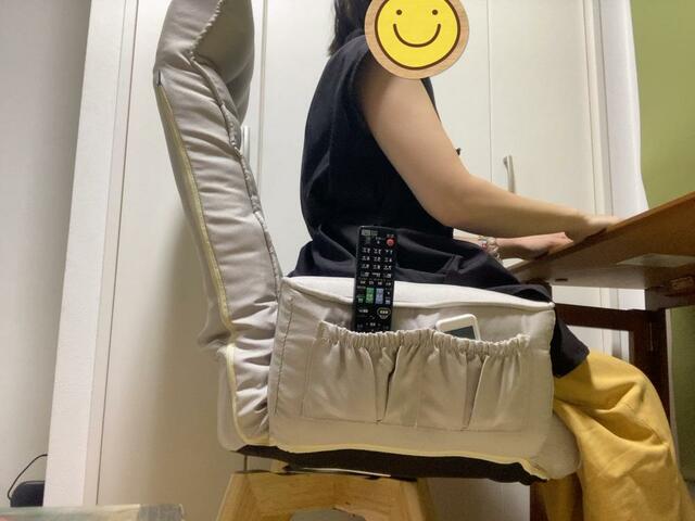 【アイリスオーヤマ 回転ファブリックチェア ハイバック】6時間在宅ワークで使用。デスクとちょうど良い位置関係になり、背面をしっかり支えてくれるので猫背にならず姿勢も保てました！