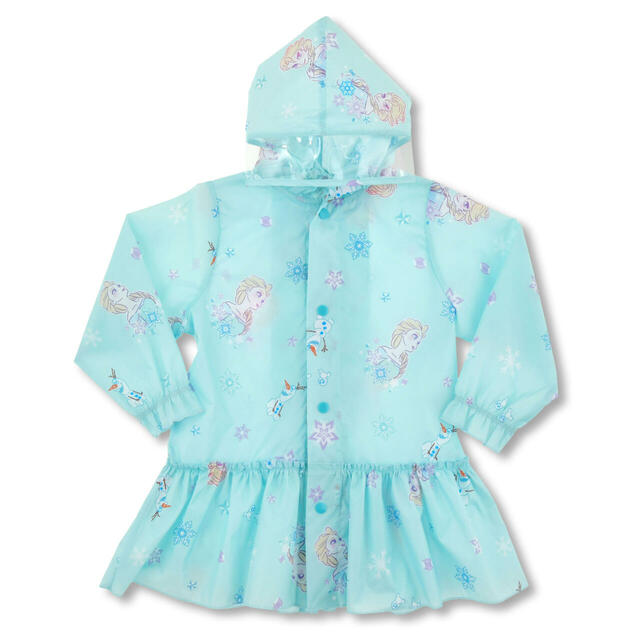 【キッズ用】エルサ、オラフ、スノーギース キッズ用レインコート リフレクター バッグ入り ソフトカラー RAINY DAY 3,300円