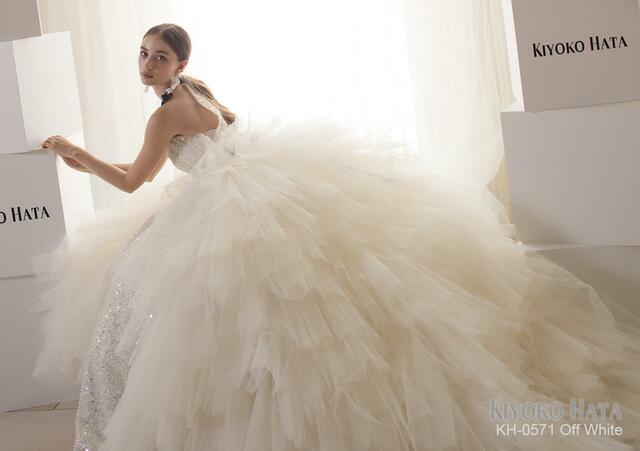 【KIYOKO HATA キヨコハタ】新作ウェディングドレス：KH-0571_OffWhite