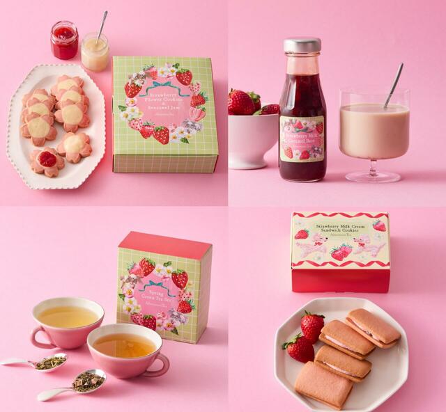 「〈Afternoon Tea〉苺づくしギフト11種を発売」<期間:2025年1月23日〜>【【Afternoon Tea】お花のような「いちごクッキー」 や「いちごドリンク」など♪苺シーズン限定ギフト11種を発売!】