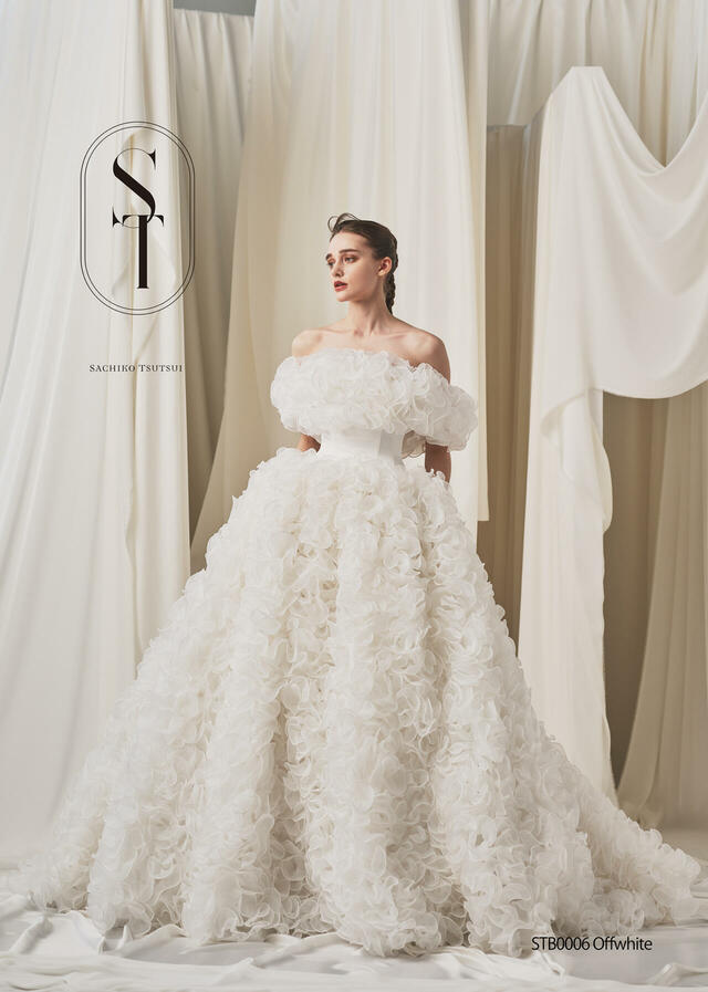 クラウディア|「ST(サチコツツイ)」新作ウェディングドレス|STB0006_Offwhite