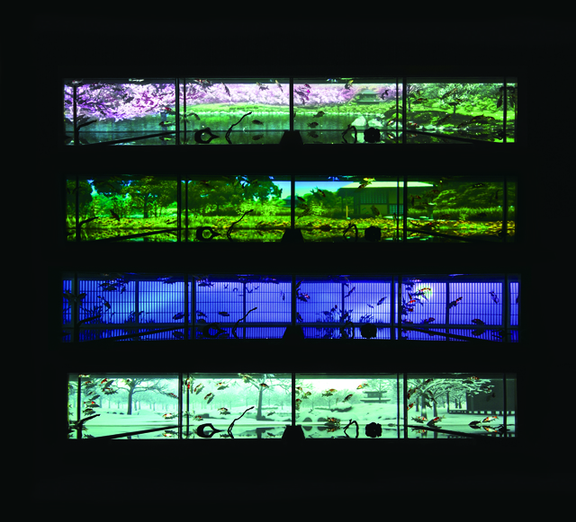 京都・元離宮二条城で開催の「アートアクアリウム城」