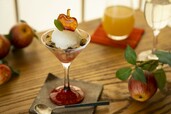 【青森屋】「りんごラウンジ」で提供されるスイーツ