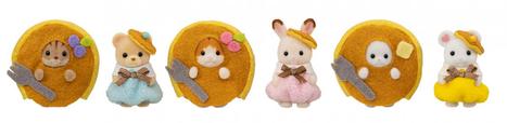 プレゼントキャンペーンA賞「森永ホットケーキミックス」×「シルバニアファミリー」のオリジナルの赤ちゃん人形6体セット