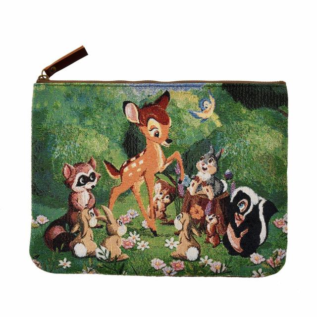 バンビ、とんすけ、フラワー ポーチ フラット Bambi 80years 2,640円