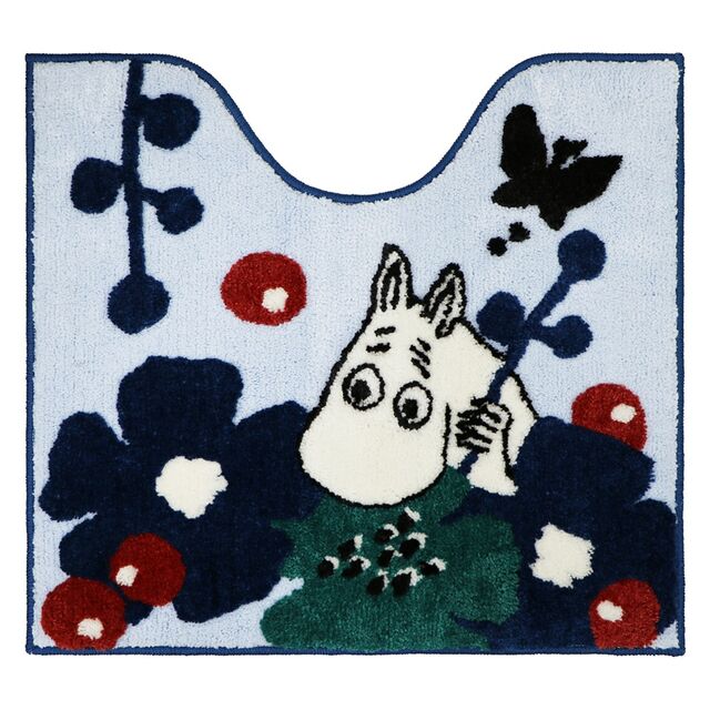 北欧調デザインのトイレマット・フタカバー「ムーミン」