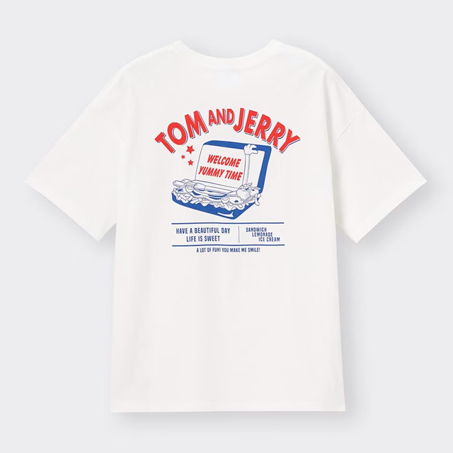グラフィックT(5分袖) ¥1,290｜GU「トムとジェリー」コレクション