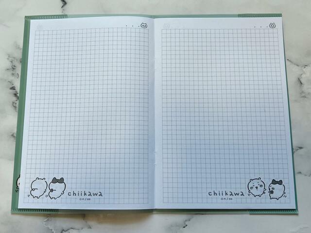 マス目入りのノートです