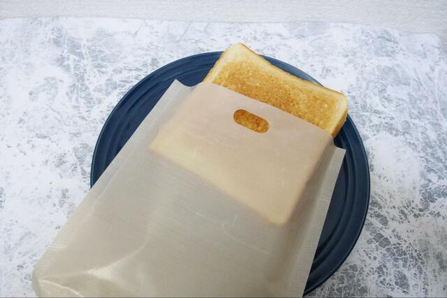 【セリア トースターバッグ】フワッと湯気が出てくる