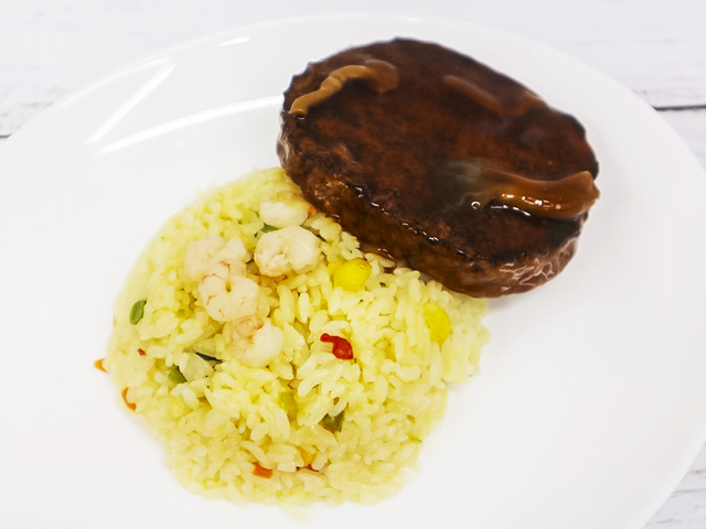 『VLえびピラフ』＋『VLお肉屋さんのハンバーグ』