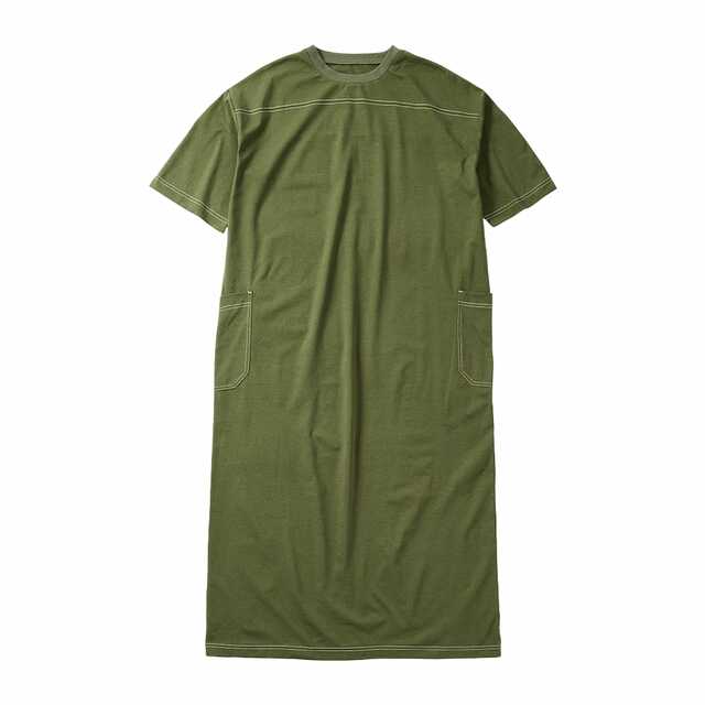 【ワークマンのワンピース人気ランキング 4位】「レディースニュートラルステッチワンピース」1,900円 (税込)