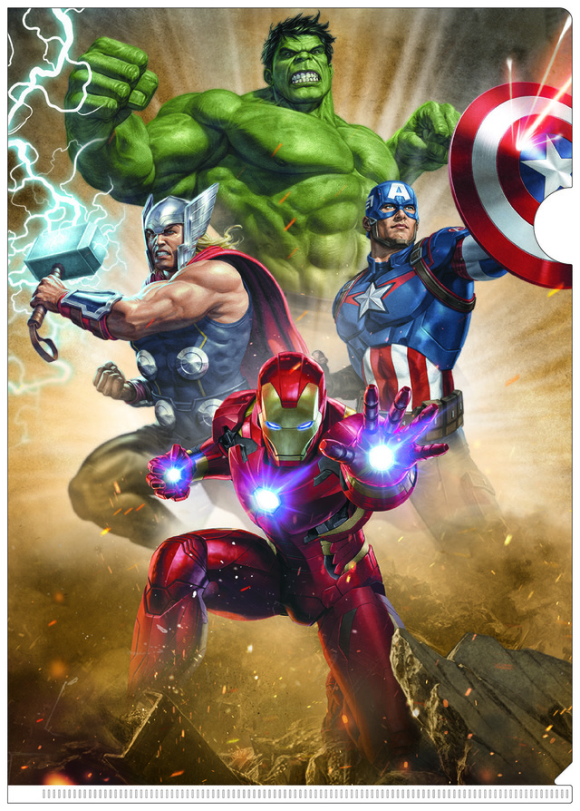 MARVEL 3D クリアファイル -001 Avengers 580円
