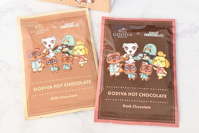 【ゴディバ×あつまれ どうぶつの森】オリジナルホットチョコレート2種類