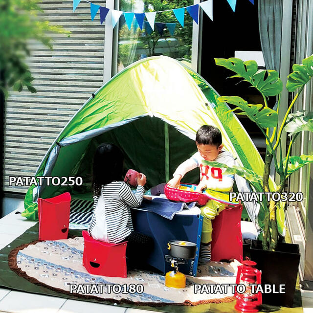 高さの違う商品やテーブルになるタイプもあり