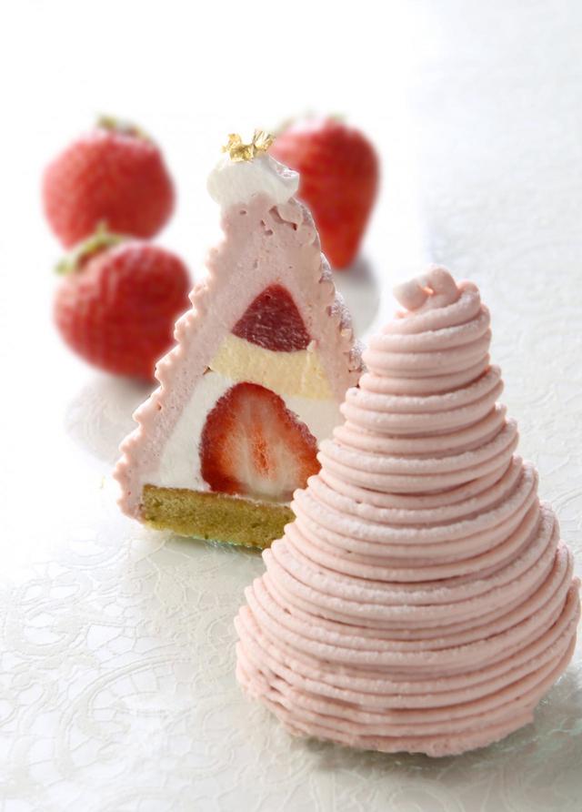 苺のモンブラン