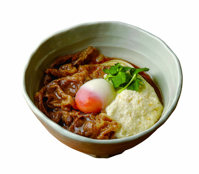 神戸牛と大和芋のとろ玉うどん