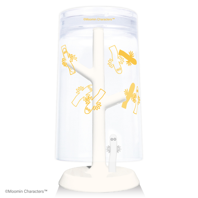 【ムーミン うがいコップ＆スタンド】通常サイズは容量約270ml／各税込1320円