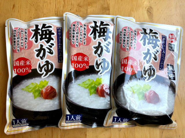 梅がゆ　300ｇ×3　212円（税込）