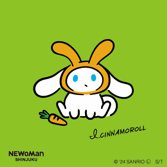 【アイシナモロール ニュウマン新宿限定デザインステッカー】第二弾ステッカーデザイン