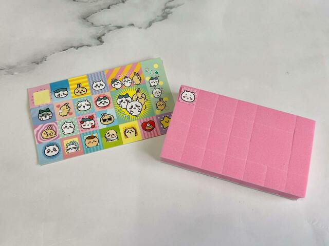 【おえかきぱふぇ　ちいかわスタンプ特大号付録】バラさずに順番に貼っていきましょう♪