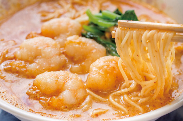 中国料理　龍鳳（水天宮前）　蝦仁担々麺930円