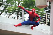 香港ディズニーランドのスパイダーマン