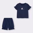 フリルラウンジセット(半袖&ショートパンツ) ¥2,990｜GU「おぱんちゅうさぎ」コレクション