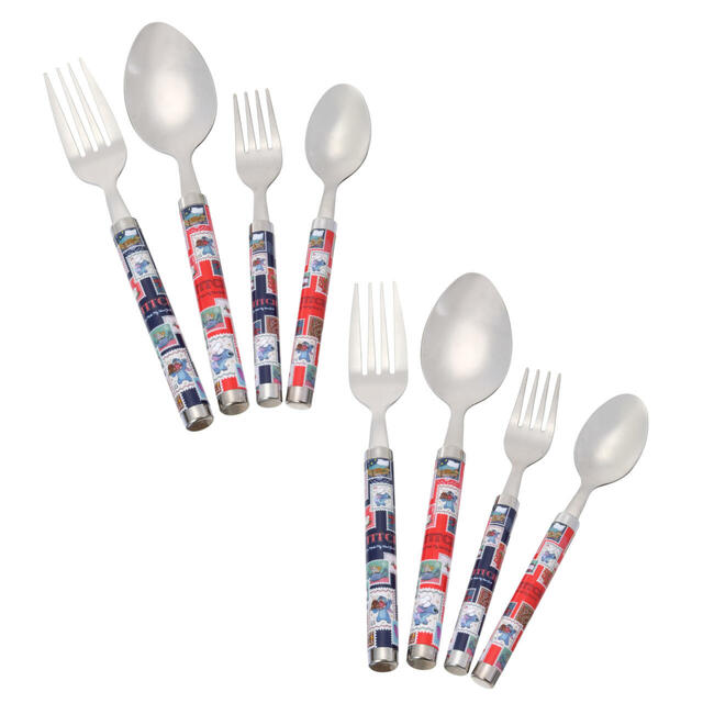 スティッチ＆スクランプ カトラリーセット Holiday Season collection 2,500円