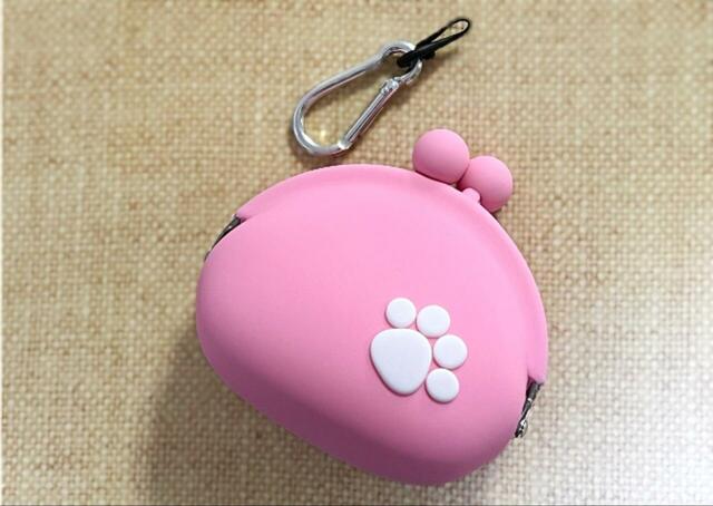 【ぽちのPOCHI シリコンがまぐち】ブルー、グリーン、パープル、ピンク、オレンジとポップなカラーバリエーションです