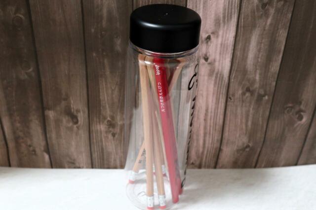 【セリア ドリンクボトル500 】ペン立てとしても使える