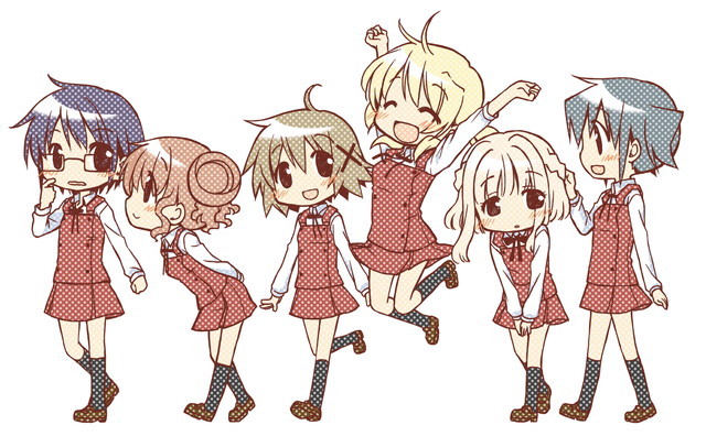 【「ひだまりスケッチ」ファンディスク もうすぐ!「ひだまりスケッチ×ハニカム」】 　ジャケット裏イラスト　２０１２年