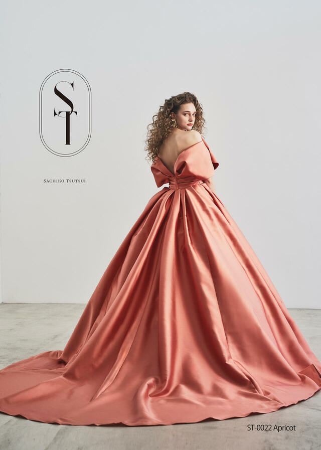 【クラウディア】ST新作ウェディングドレス｜ST-0022_Apricot