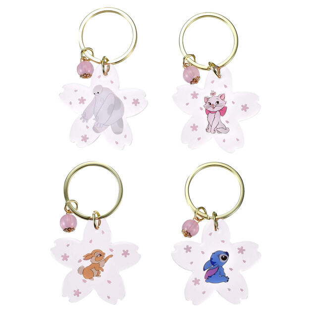 ディズニーキャラクター シークレットキーホルダー 桜 900円