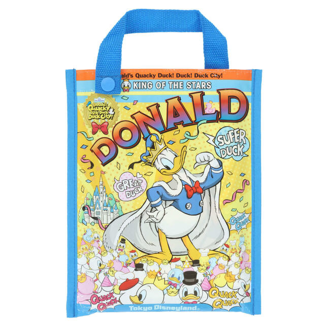 レジャーシート 950円｜ディズニー・パルパルーザ「ドナルドのクワッキー・ダック！ダック！ダックシティ！」スペシャルグッズ｜販売店舗：東京ディズニーランド「ディズニー＆カンパニー」｜発売日：2025年4月7日（月）
