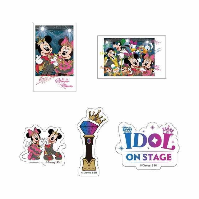 I賞 キャラサイン入りカード&ステッカーセット|Happyくじ「Disney IDOL ON STAGE」