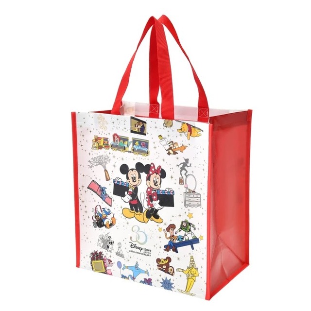 ディズニーキャラクター ショッピングバッグ・エコバッグ Disney Store Japan 30TH 770円