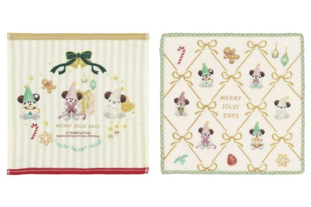 ミニタオルセット 2,000円|東京ディズニーリゾート「ディズニー・クリスマス」スペシャルグッズ|販売店舗:東京ディズニーランド「ディズニー&カンパニー」、東京ディズニーシー「ガッレーリア・ディズニー」|発売日:2026年11月10日(火)