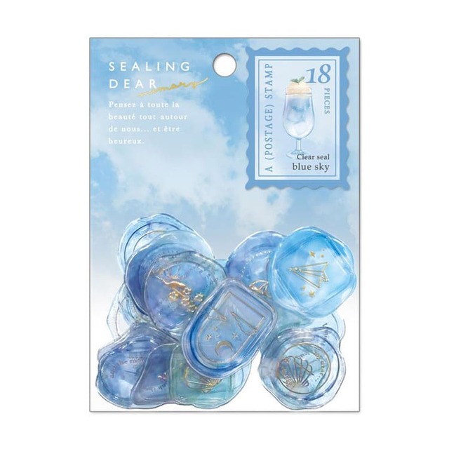 【文具屋サミット2023】「シーリングディアシール・メモリー」363円　シーリングスタンプ人気から派生したシール。封緘にもワンポイントにも。