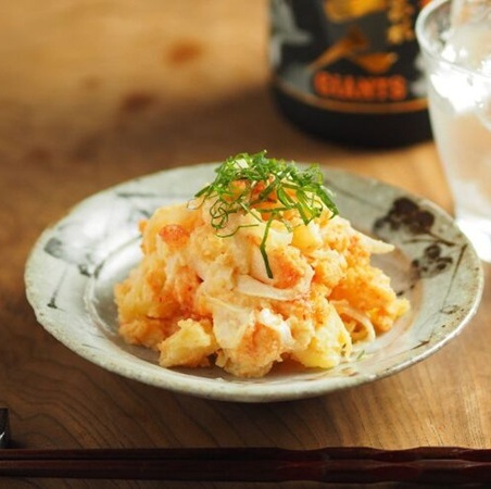海鮮屋の明太ポテサラ【海鮮れすとらん「魚のます」のお刺身食べ放題】