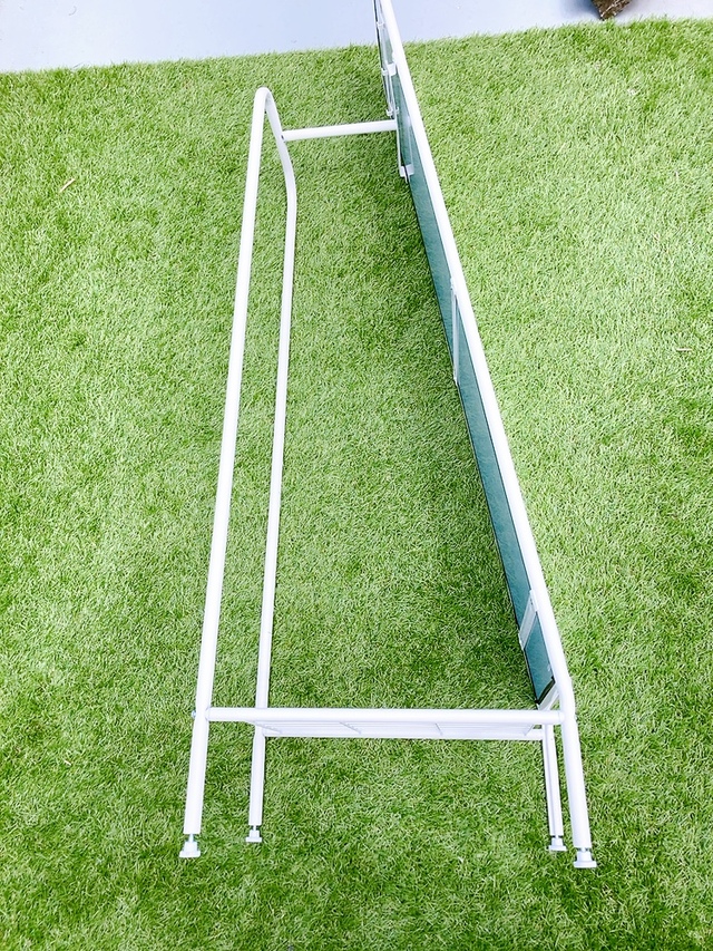 【ニトリ ハンガー付きスタンドミラー ストレージ2】足には調節アジャスター付き