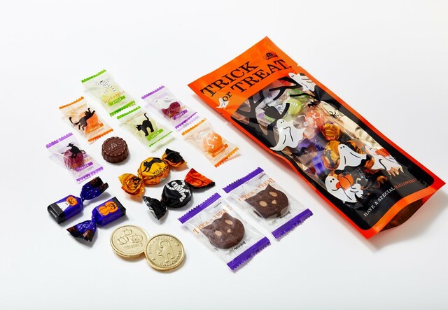 「ミートントリート ポーチ（ブラック） （11個入）」＜935円（本体価格：850円）＞【2023年 モロゾフ ハロウィーン商品】