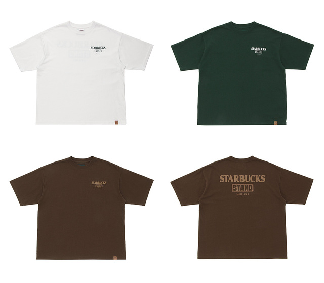 『STARBUCKS STAND by BEAMS　LOGO Tシャツ』¥8,800