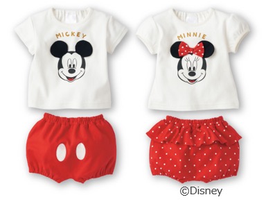 かわいいなりきりセットアップ ミッキー・ミニー 2,728円
