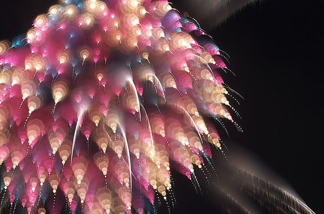 撮影地：長岡花火　カメラ：PENTAX K-30