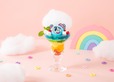 【ルミネエスト新宿】「ナカムラくんのレインボーパフェ★」1,290円（B1/BOX cafe&space）
