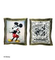 【日本橋三越本店先行販売】左：アートクッション ミッキーマウス　右：アートクッション 蒸気船ウィリー　各3,278円