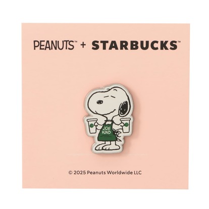 スタバ　スヌーピー　ピンバッジ　海外限定　2点 PEANUTSとスタバの新作グッズでるよ！“ジョー カインド